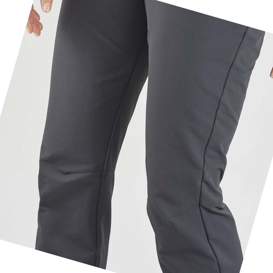 Pantalones Salomon WAYFARER STRAIGHT WARM Mujer Grises | MX 2394QMA